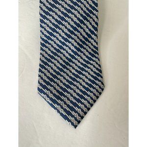 Vintage Vineyard Vines Martha's Vineyard Silk Tie  Blue Link Mint